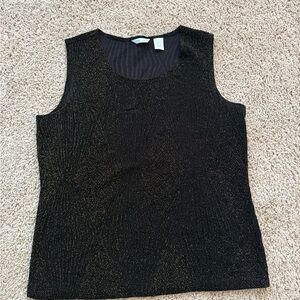 Laura Ashley Black and Gold Camisole